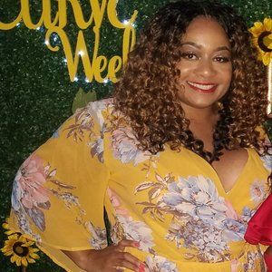 Ashley Stewart Romper, Yellow Floral, Size 3XL